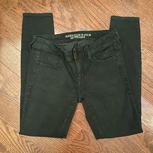 American Eagle Black Jeggings/4 Short #0683